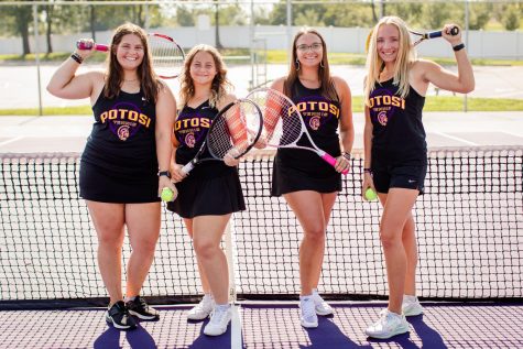 The Potosi Trojan Girls Tennis Team Wins Big