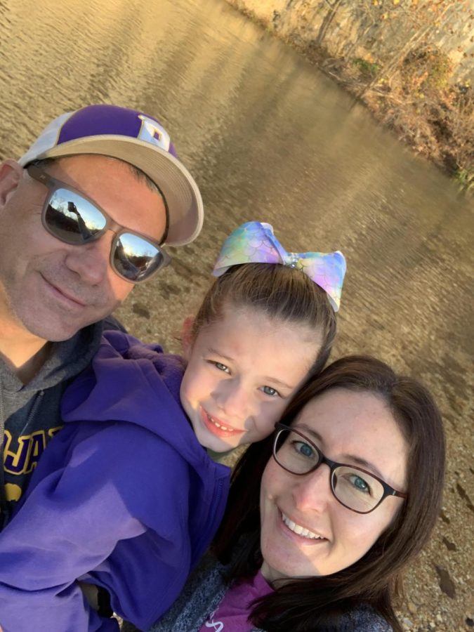 Mrs. Ross hanging out at the river while spending time with her family.