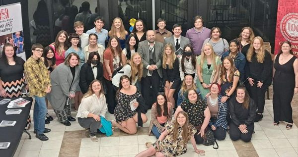 Mr. Dement and the students at MAC for the show Harvey on Thursday evening.