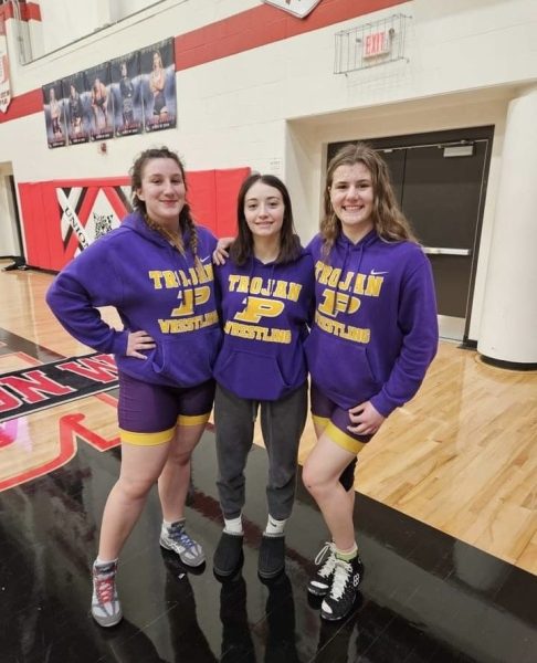 Jazmine Ramsey, Allison Missey, and Launa Cantrell the three state qualifiers.