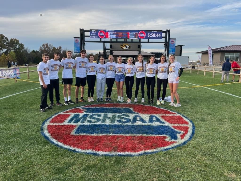 The State qualifiers smile on the MSHSAA logo. 