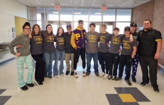 The Wrestling team state send-off last year