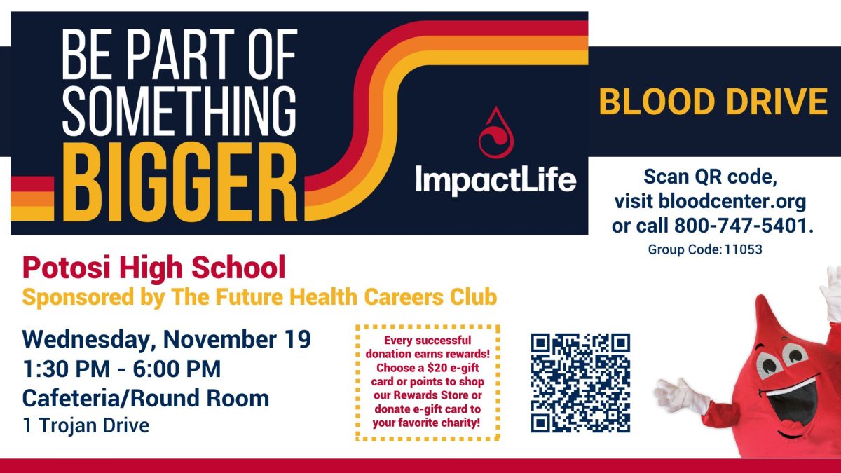 Flyer of the blood drive 